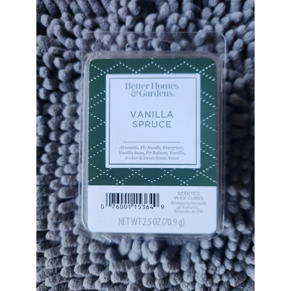 Better Homes & Gardens Vanilla Spruce‎ Green Wax Melts 2.5oz NEW